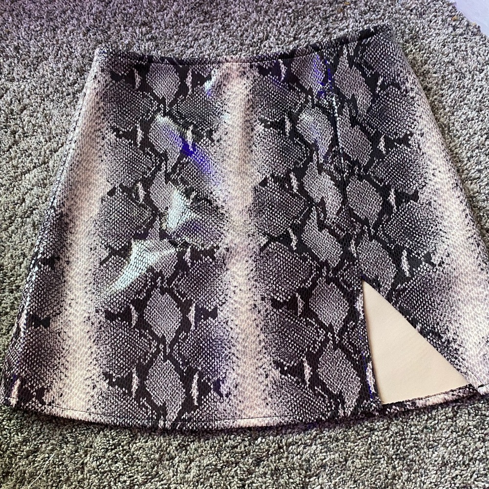 Motel Rocks Snake Mini Skirt